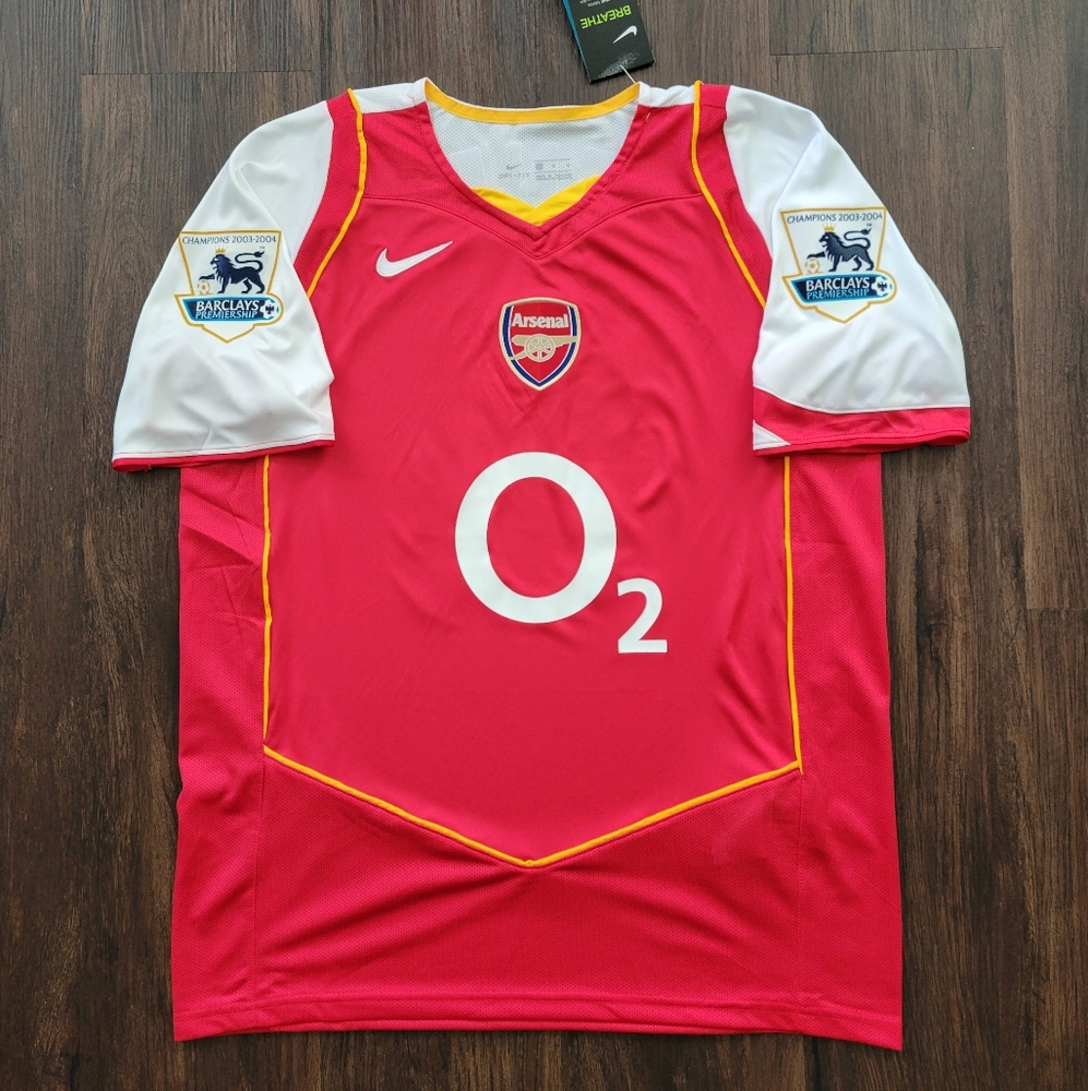 Thierry Henry #14 Arsenal FC 2004/05 Home Retro New Soccer Jersey Men's